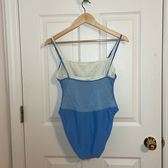Anne Cole 90s Light Blue Swimsuit, made in USA, Size 10 - Picture 4 of 9